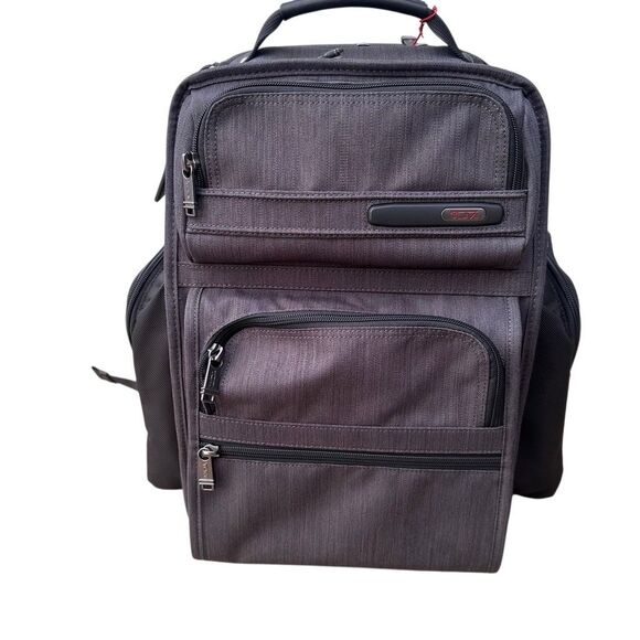 TUMI $550 16.5" Brief Backpack luggage carry on gray NWT - Picture 1 of 6